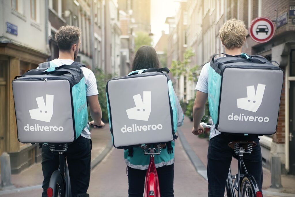 Frituurwereld - Deliveroo maaltijdbezorging bezorgers